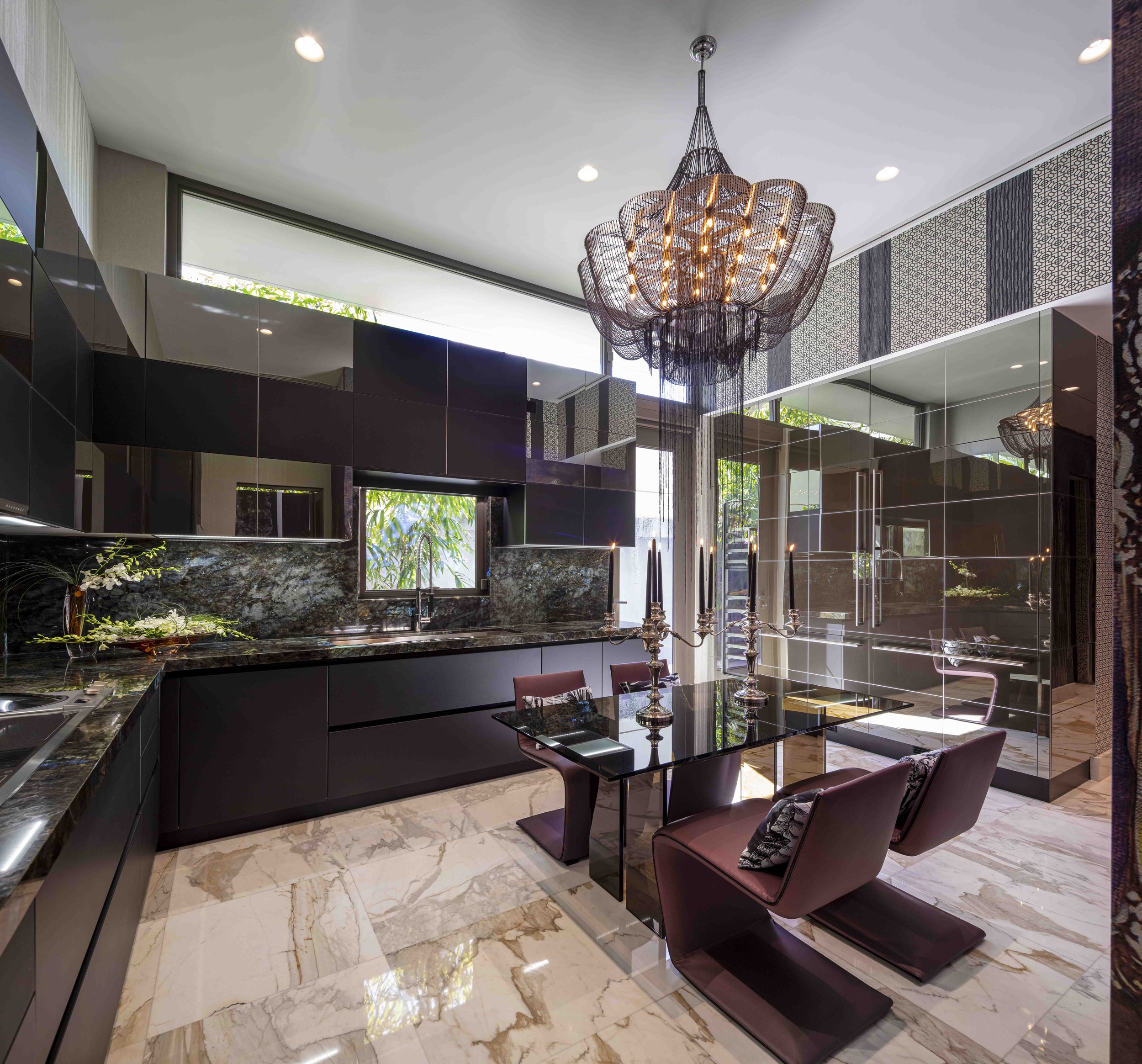  Interior kitchen design of a West Coast Residence project by AD&amp;V. 