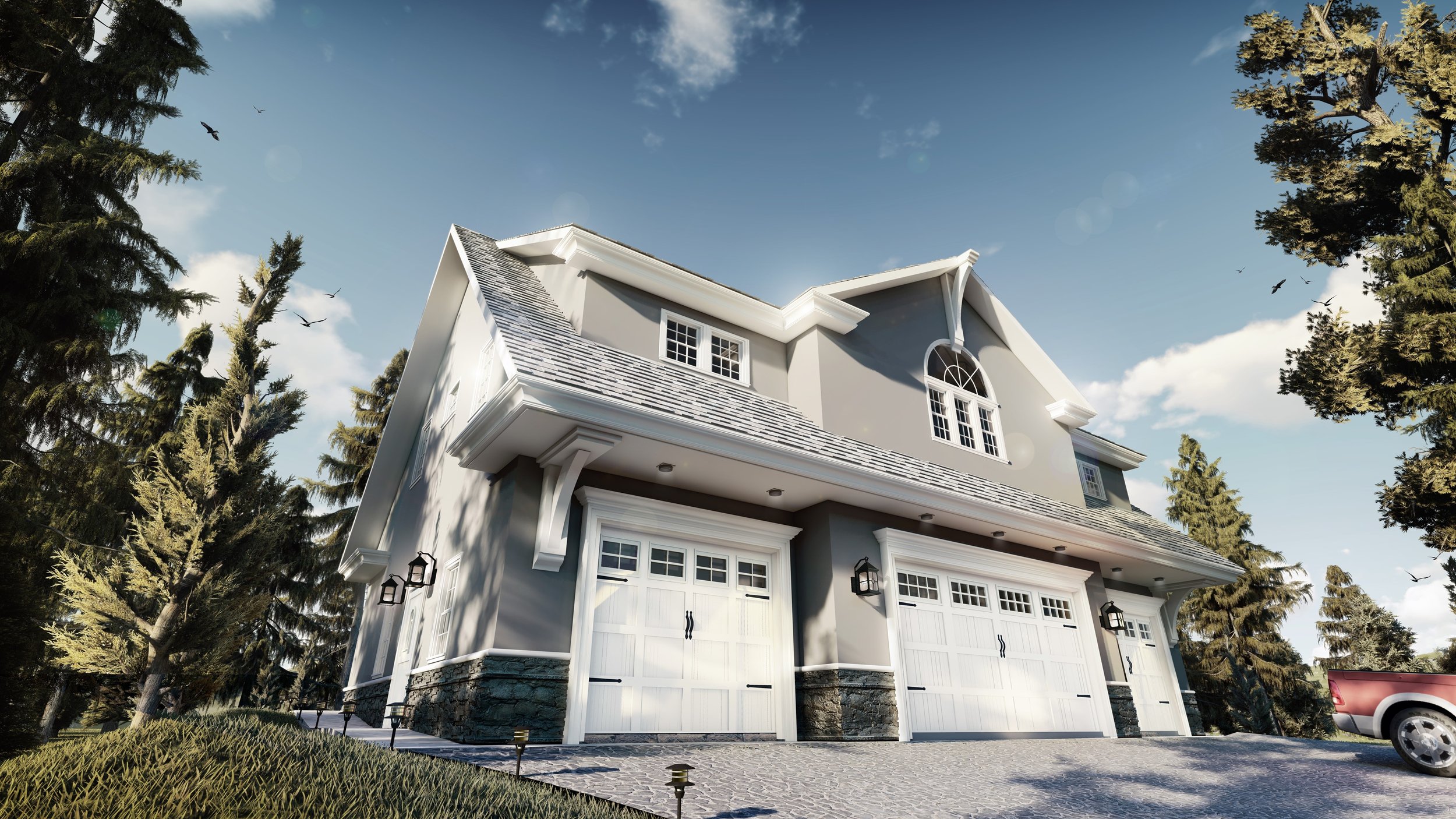  Conceptual rendering of the New Hampshire Carriage House project. 