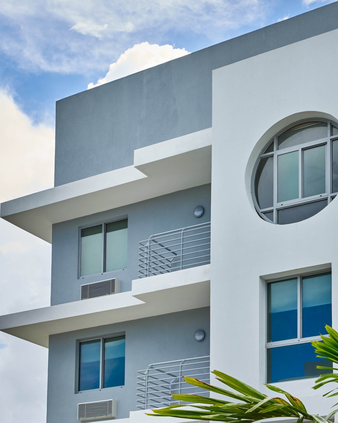 Closeup of Bayshore Villas affordable housing project.