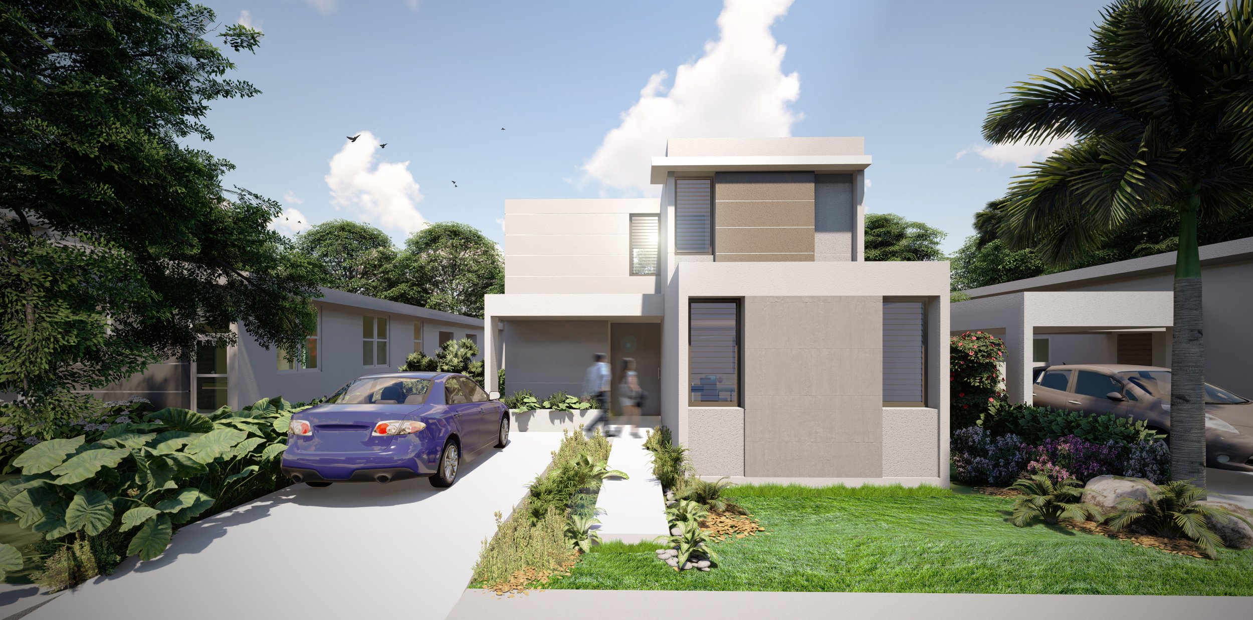  Conceptual rendering of an R3 house. 