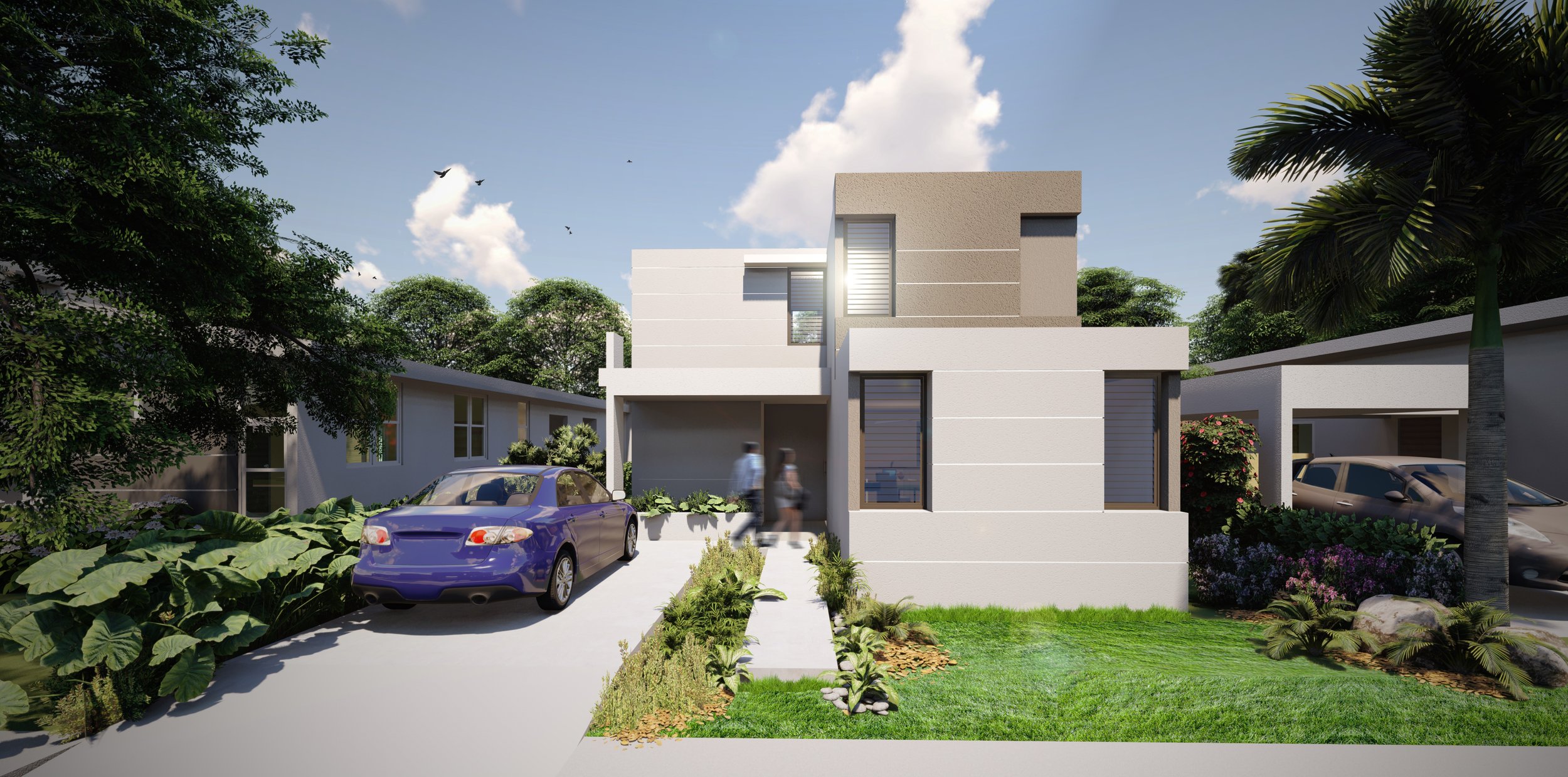  Conceptual rendering of an R3 house. 