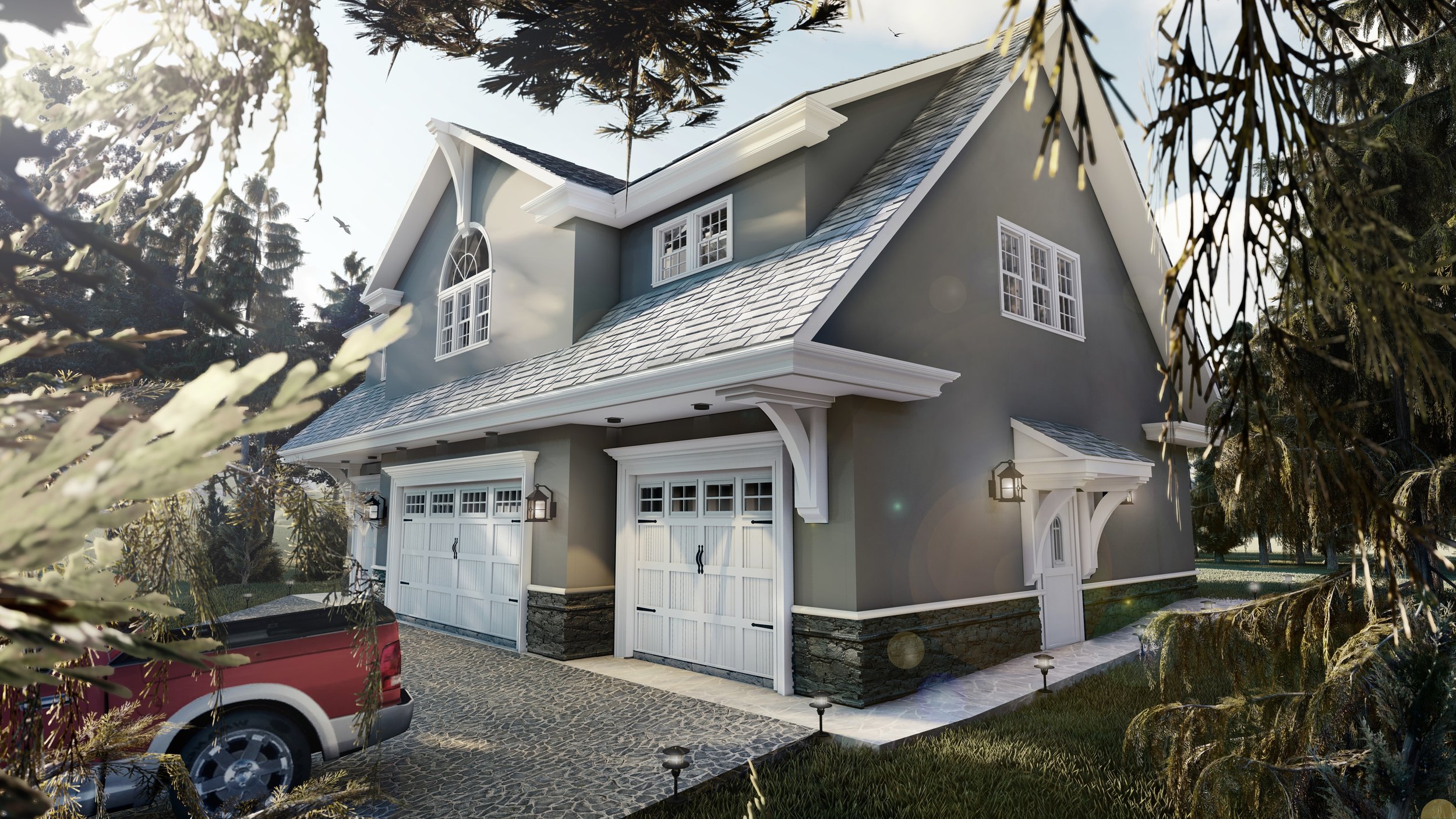  Conceptual rendering of the New Hampshire Carriage House project. 