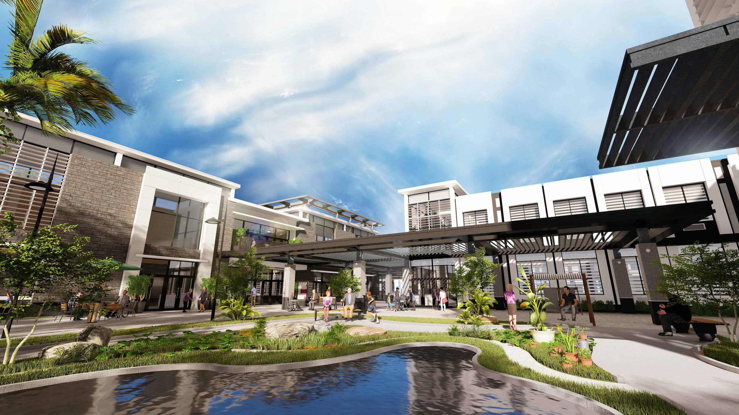  Conceptual rendering of a Wellness Community project by AD&amp;V. 
