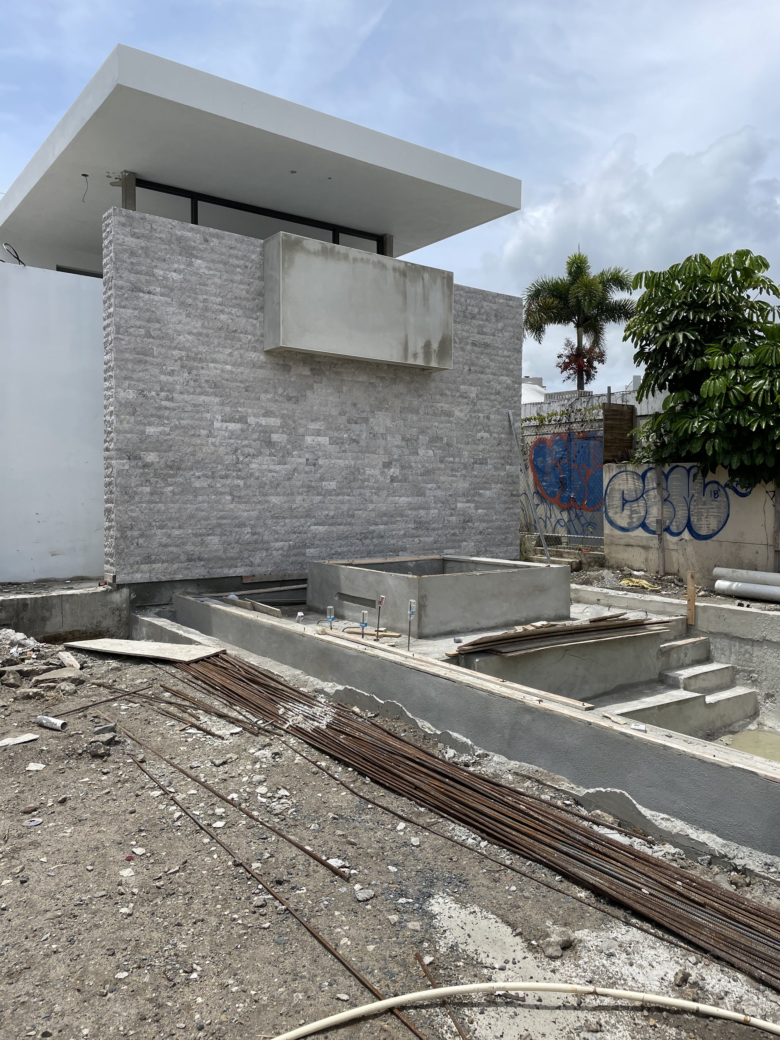  Exterior view of the Condado Residence construction. 