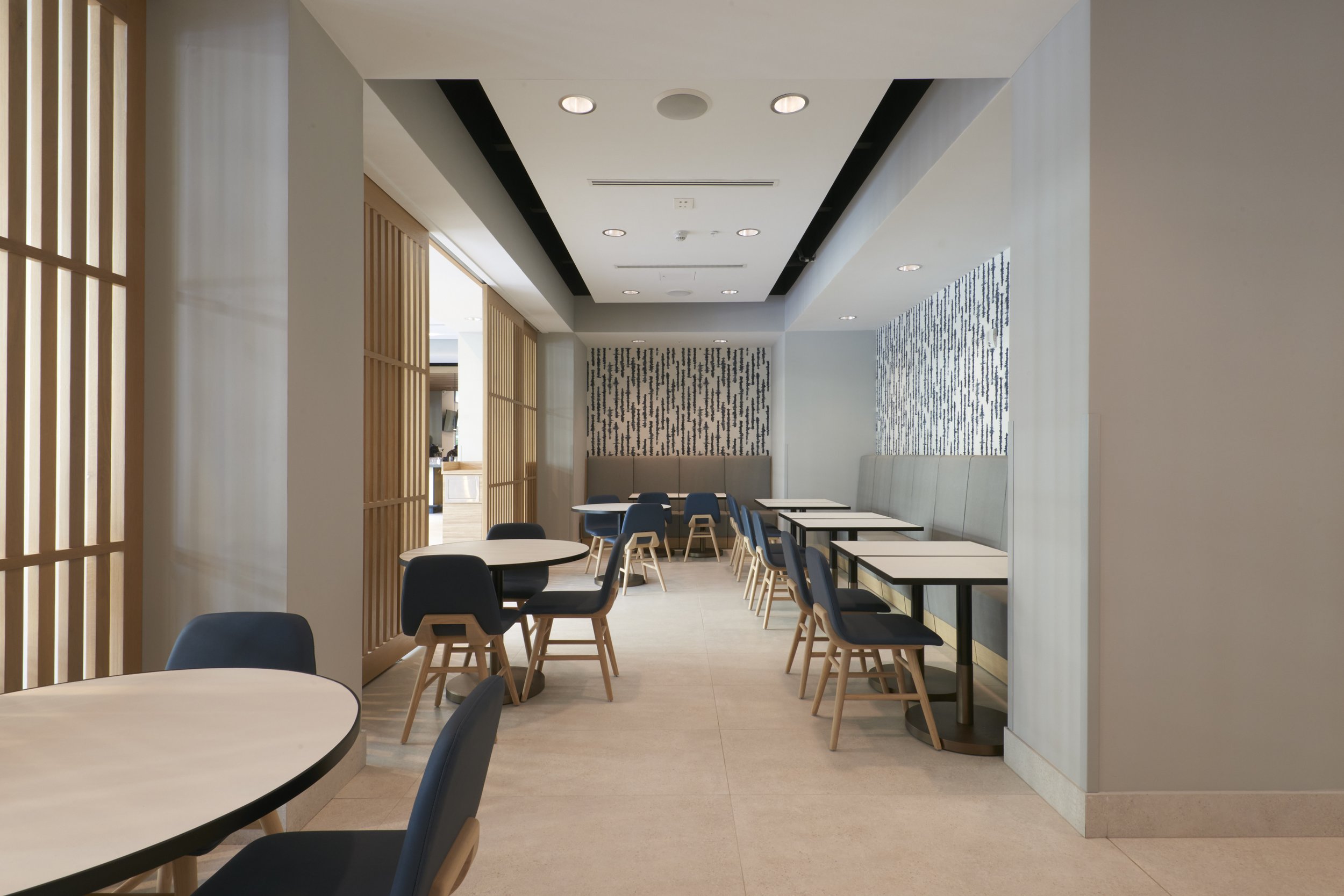  Interior eating area of the Residence Inn by Marriott hospitality project. 