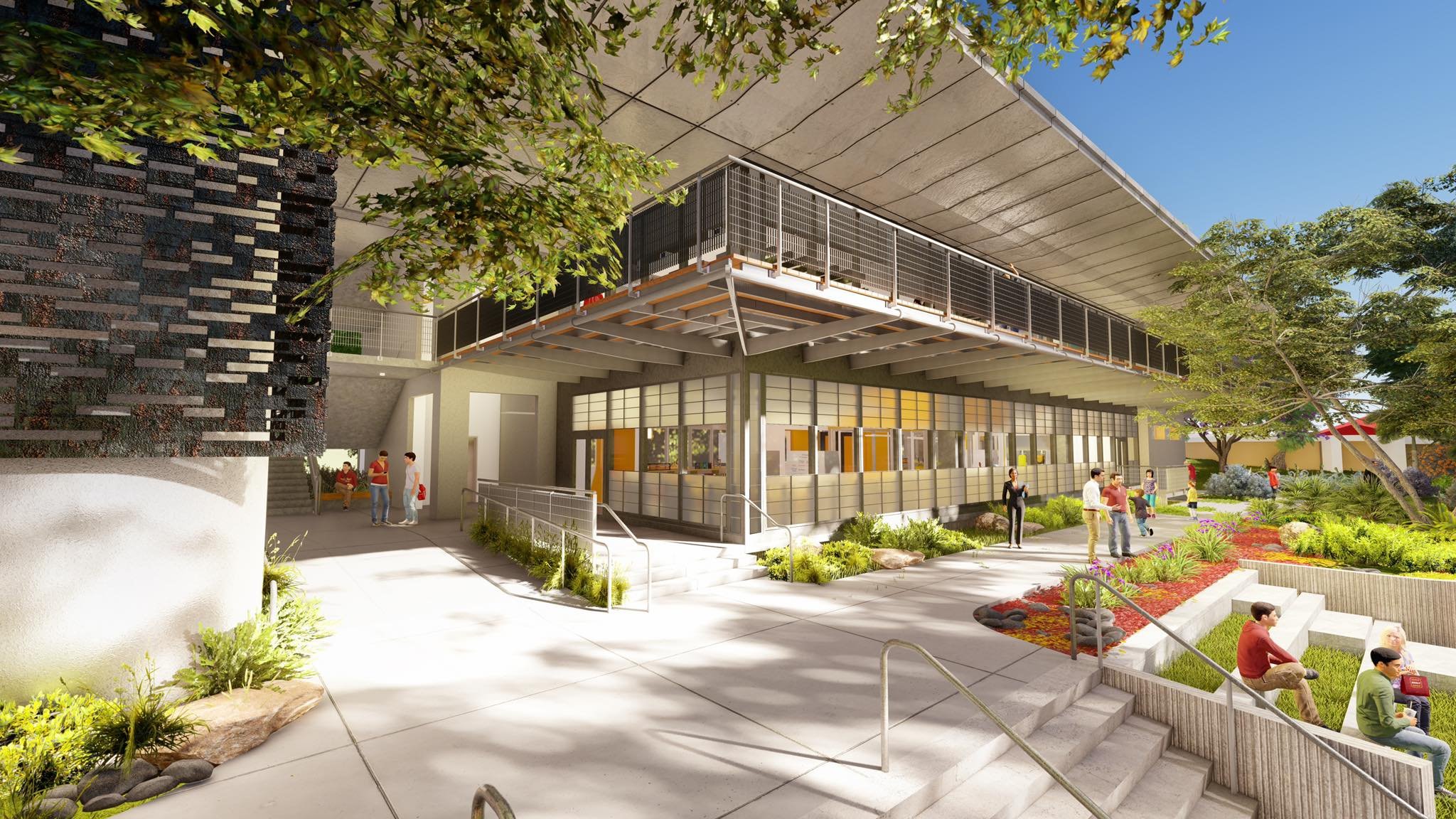  Conceptual render of the Baldwin School of PR Innovation Center project exterior. 