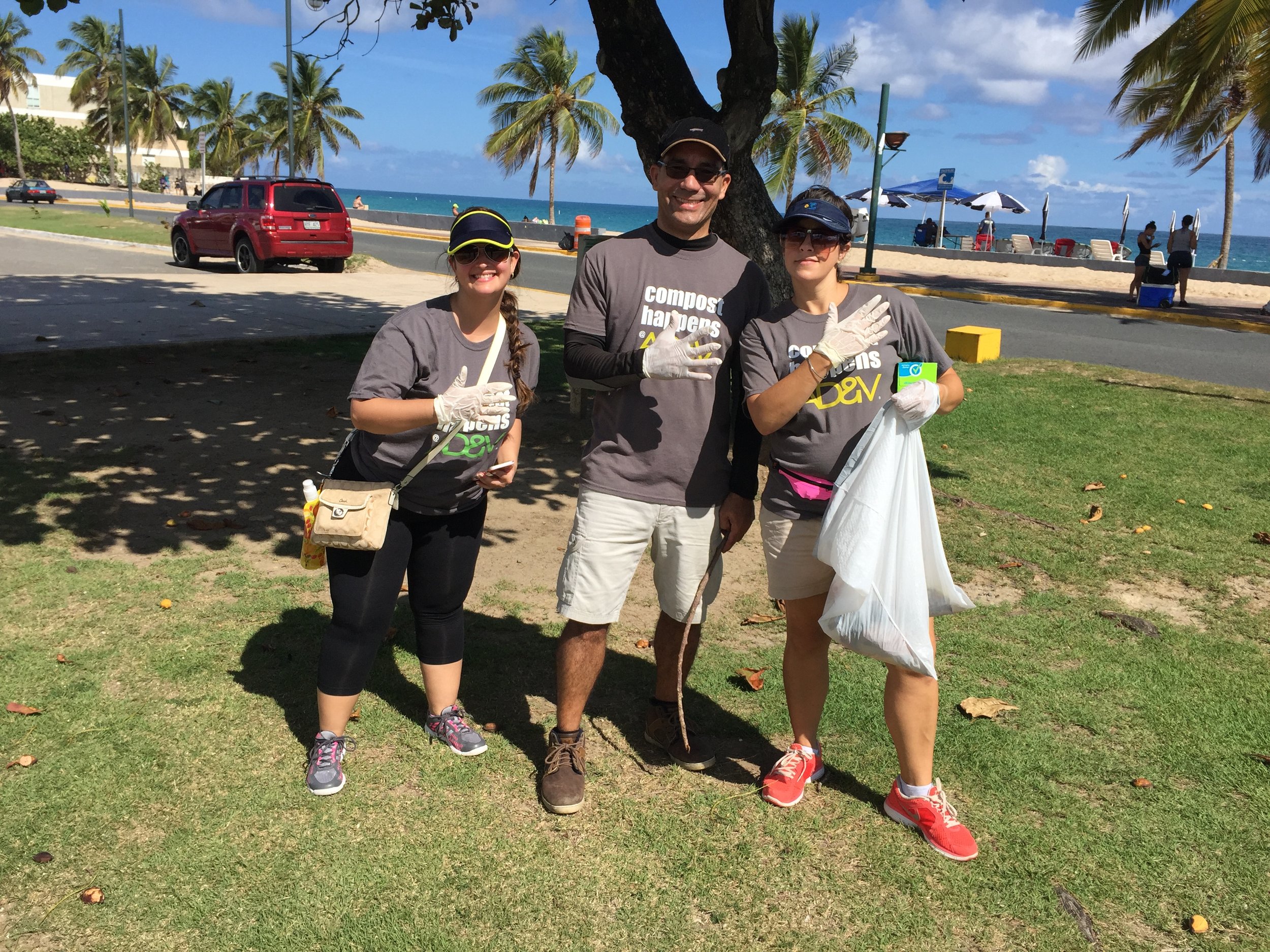  AD&amp;V team at work at beach cleanup 