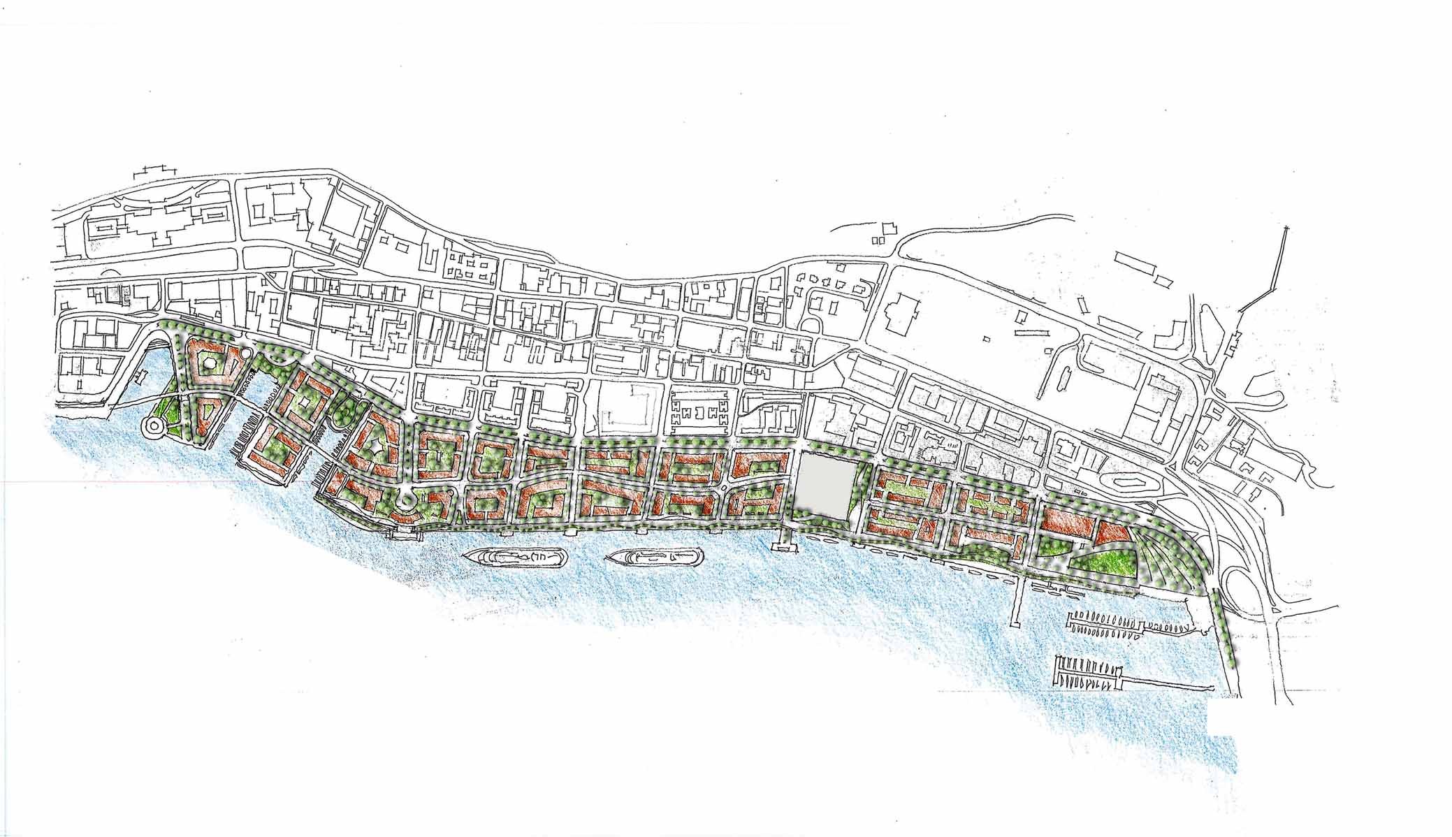  Waterfront Project master plan. 