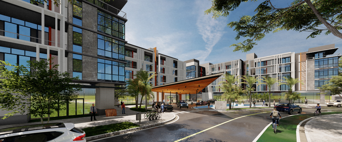 Concept render of the Dorado Urban Redevelopment project.