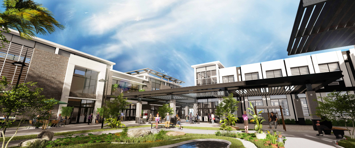 Conceptual rendering of a Wellness Community project by AD&V.